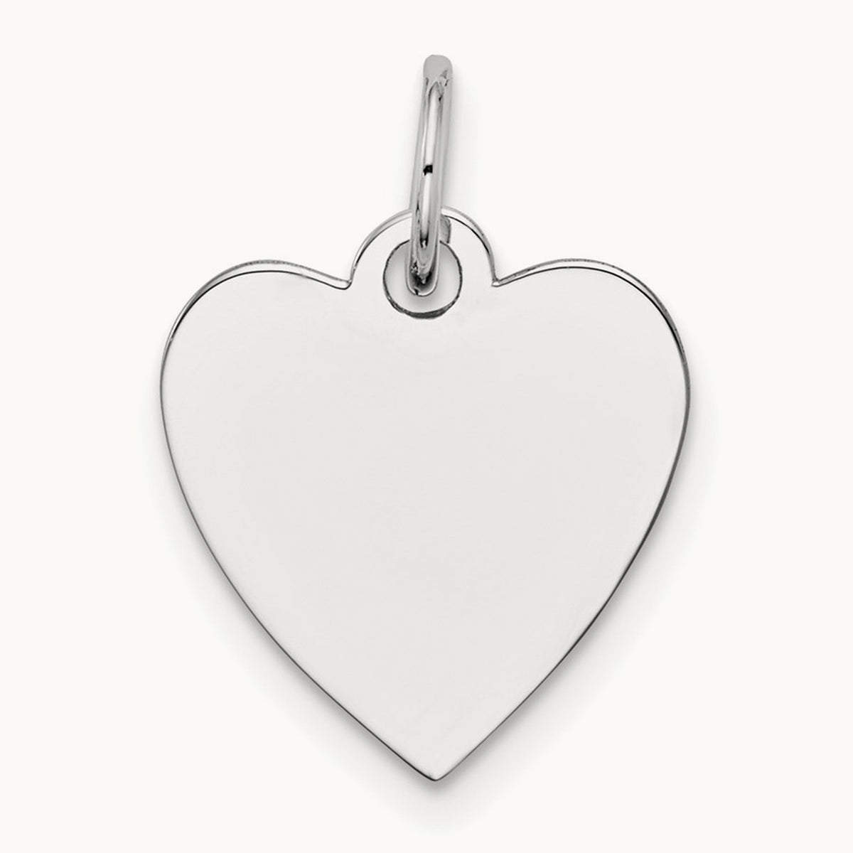 Plain .011 Gauge Engravable Heart Charm — 18mm