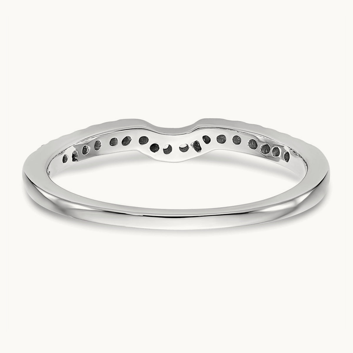 Diamond Wedding Band, 14K White Gold