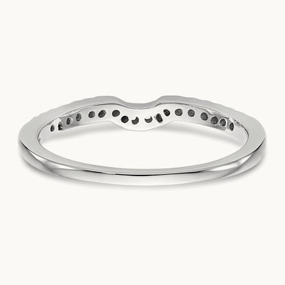 Diamond Wedding Band, 14K White Gold