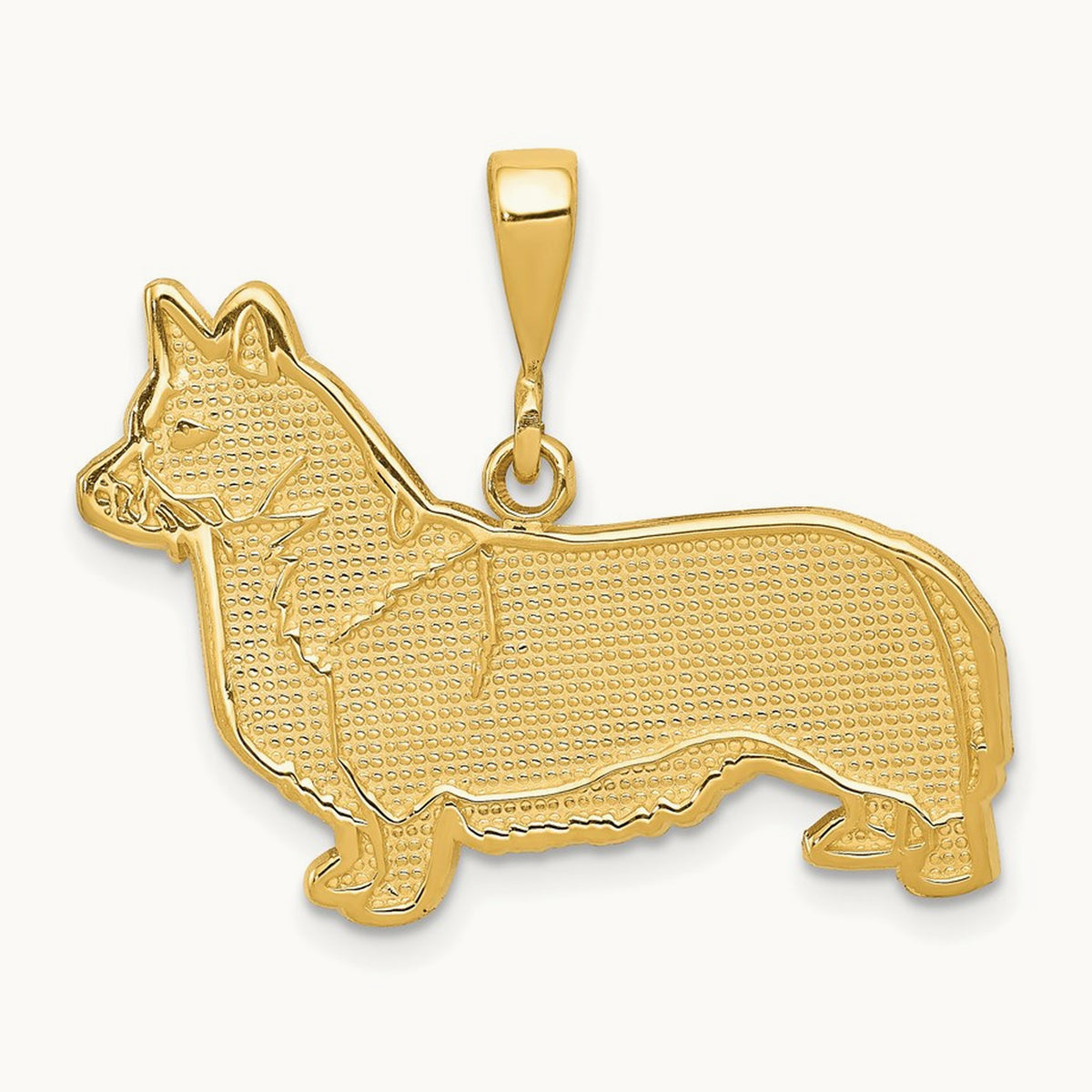 Welsh Corgi Pendant, 14K