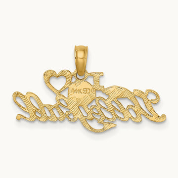 I HEART VOLLEYBALL Charm, 14K