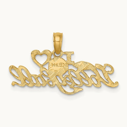 I HEART VOLLEYBALL Charm, 14K