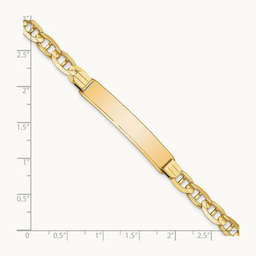 Anchor Link ID Bracelet, 14K