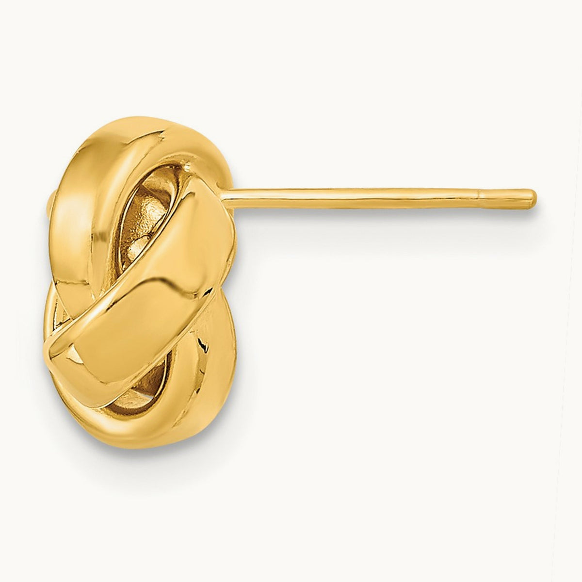 Single 14k Polished Love Knot Post Earring