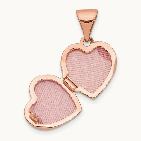 Plain Heart Locket — 10mm