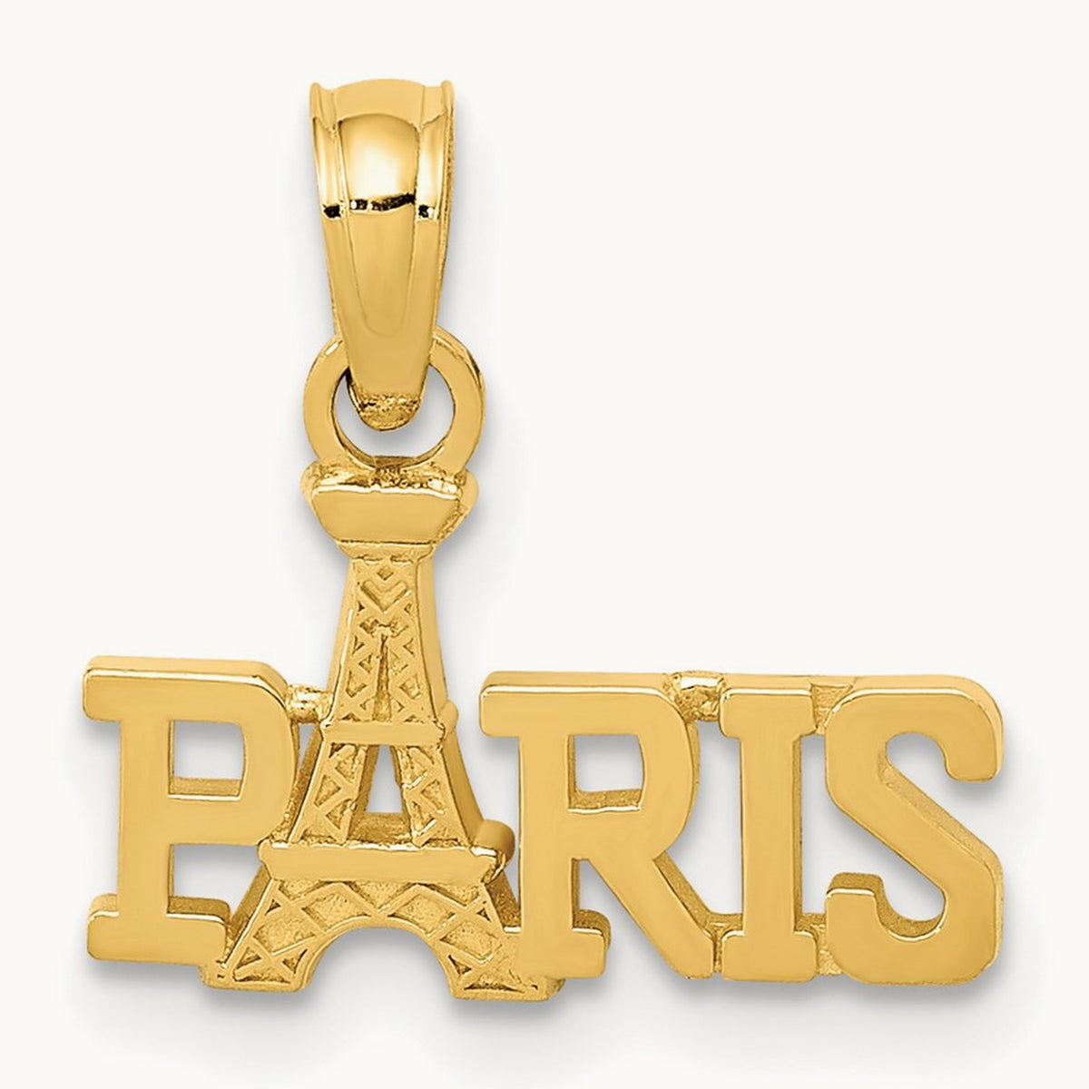 PARIS With Eiffel Tower Pendant, 14K