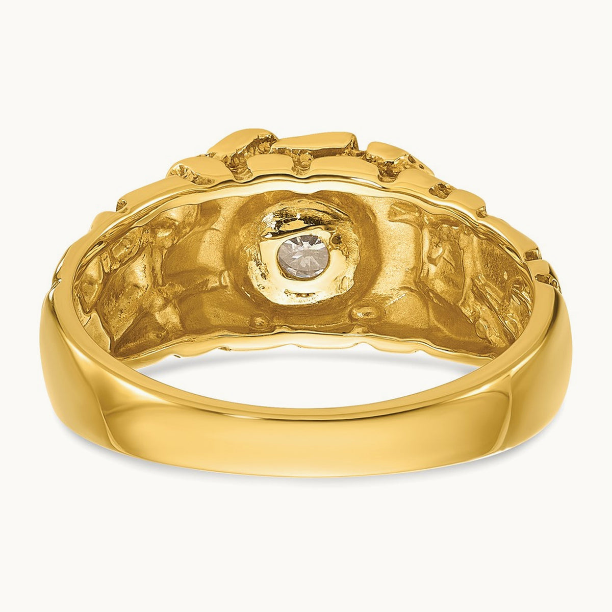 IBGoodman Men's Diamond Nugget Complete Ring, 14K