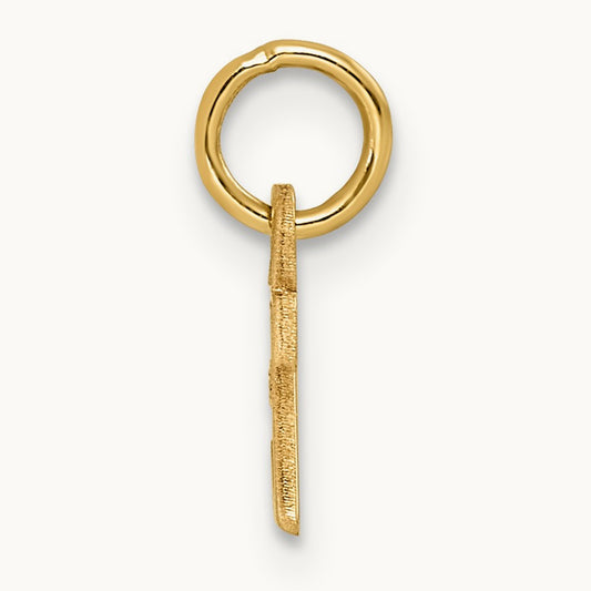 Cutout Letter Z Initial Pendant, 14K Yellow Gold