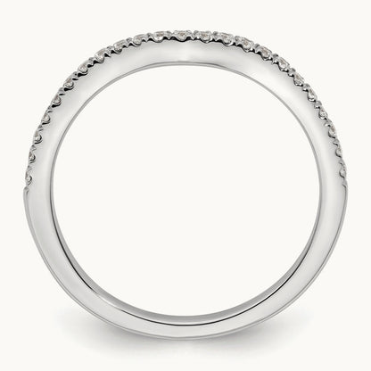 Diamond Wedding Band, 14K White Gold