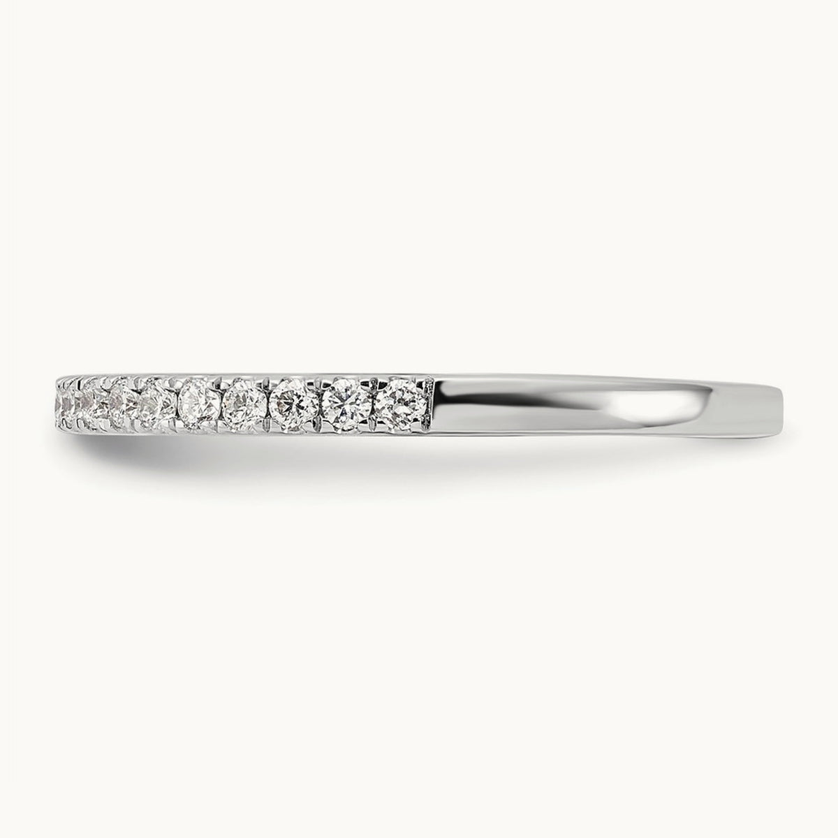 Diamond Wedding Band, 0.25 ct tw, 14K Gold — 14K White Gold
