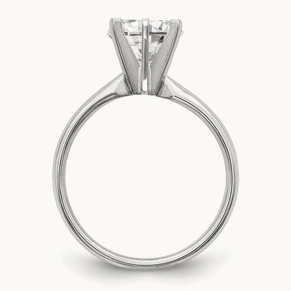 1/3ct. Lightweight Comfort-Fit 6-Prong Mounting, 14K White Gold