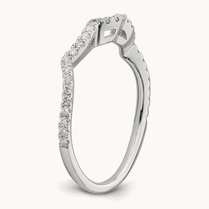 Diamond Wedding Band, 14K White Gold