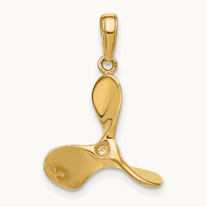 Polished 3-D Propeller Pendant — photo set