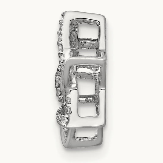 Diamond Star of David Chain Slide — 13.3mm