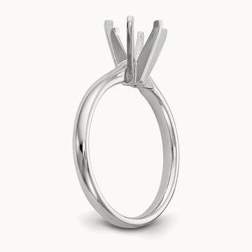 1.25ct. Lightweight Comfort-Fit 6-Prong Mounting, 14K White Gold