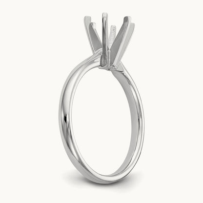 1.25ct. Lightweight Comfort-Fit 6-Prong Mounting, 14K White Gold