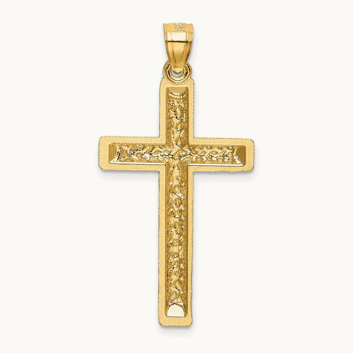 Diamond-cut Latin Cross Pendant — 40.1mm