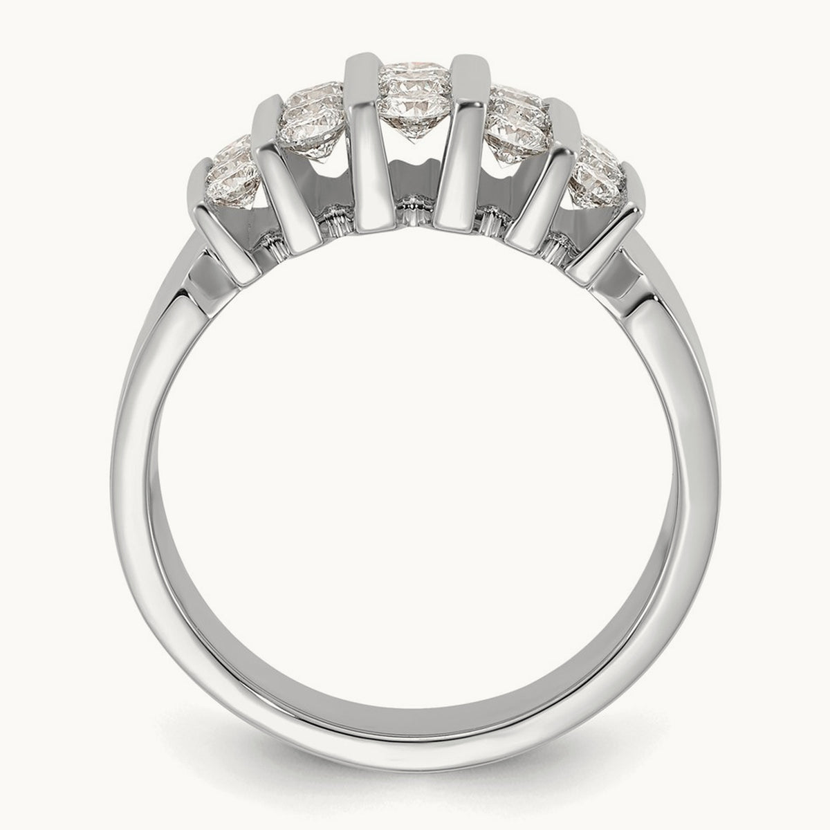Fashion Band, 1.00-3.00 ct tw Lab-Grown Diamond — 1 ct, 14K White Gold