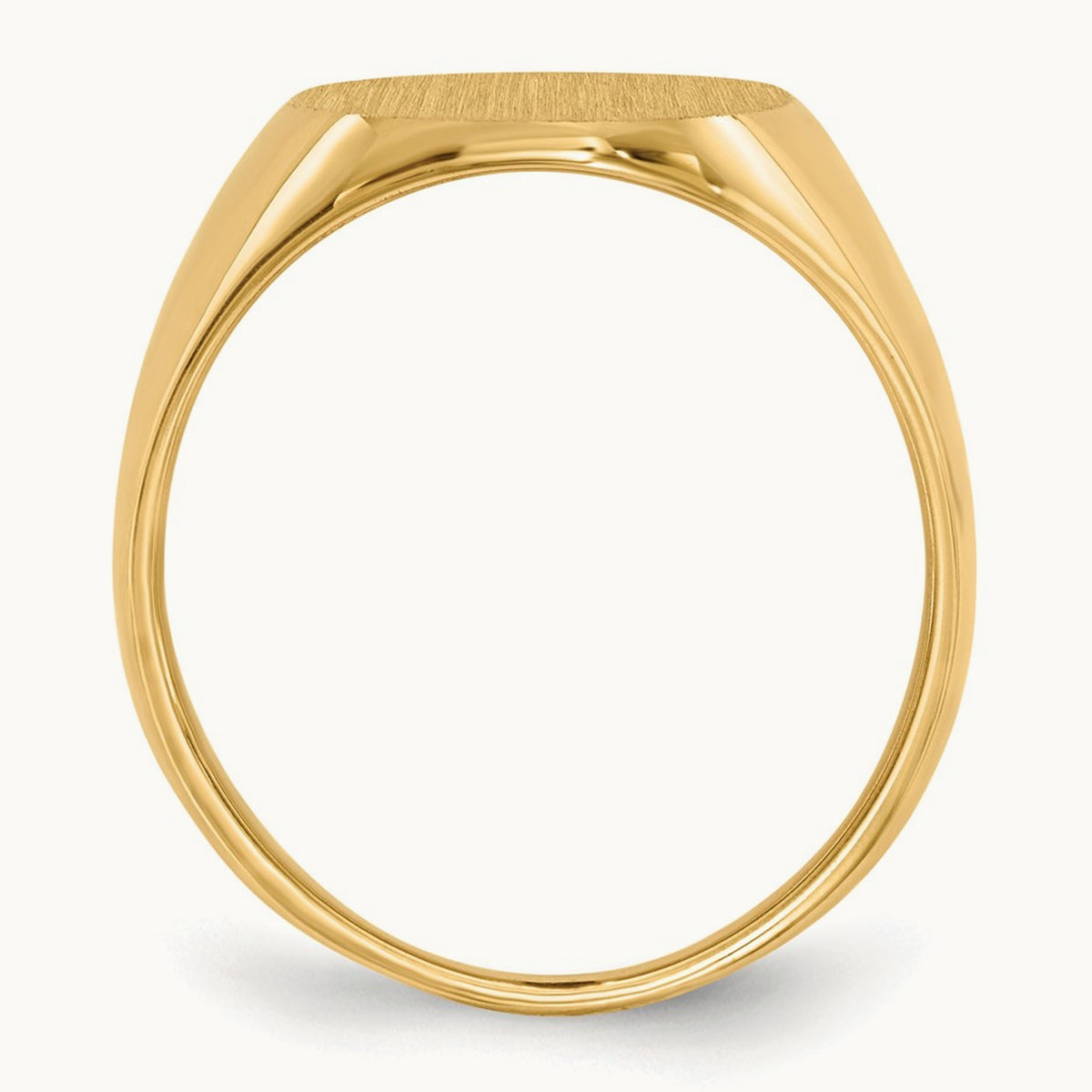13.0x16. Closed Back Signet Ring, 0mm, 14K
