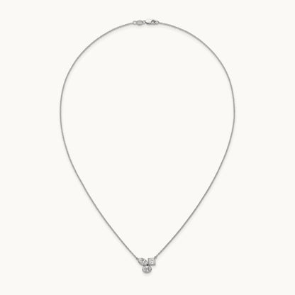 3 Stone Necklace, 1.00 ct tw Lab-Grown Diamond
