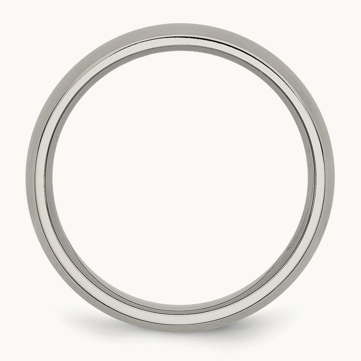 Brushed Half Round Band — 6mm