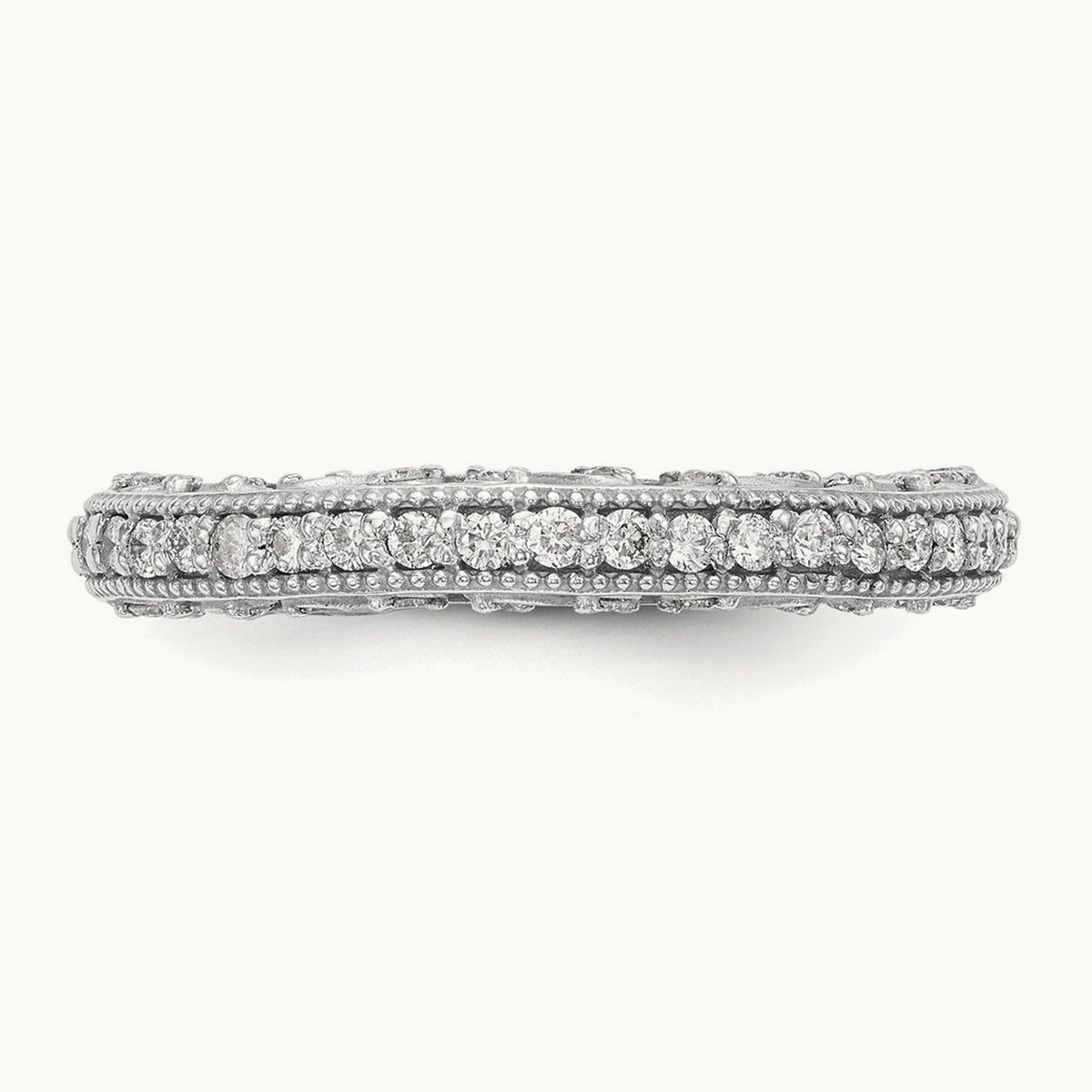 Diamond Wedding Band, 14K White Gold