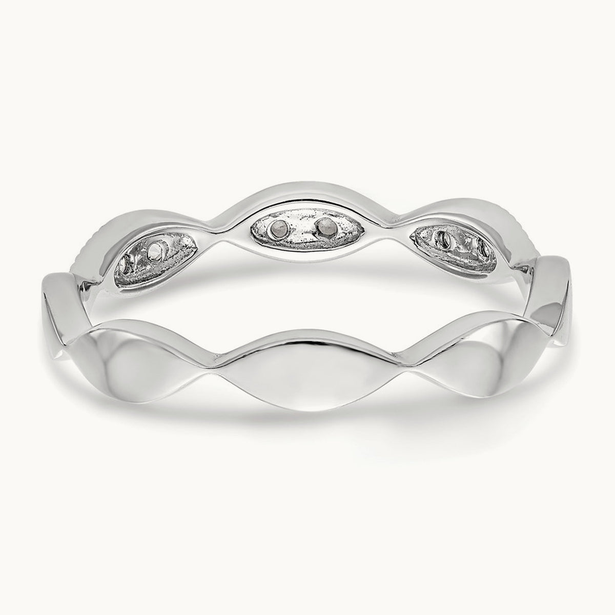 Diamond Band, 14K White Gold