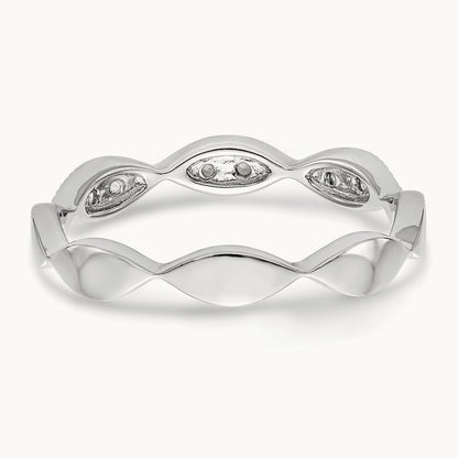 Diamond Band, 14K White Gold