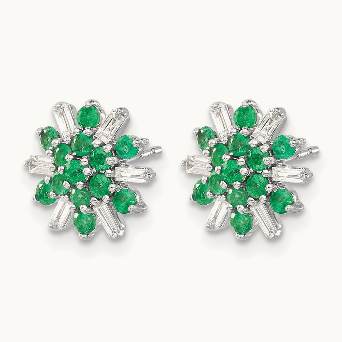 Emerald and Diamond Earrings — photo set