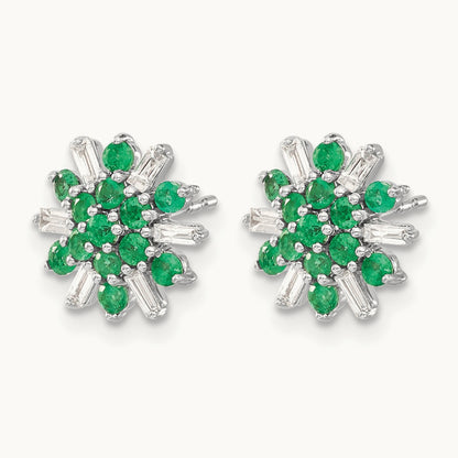 Emerald and Diamond Earrings — photo set