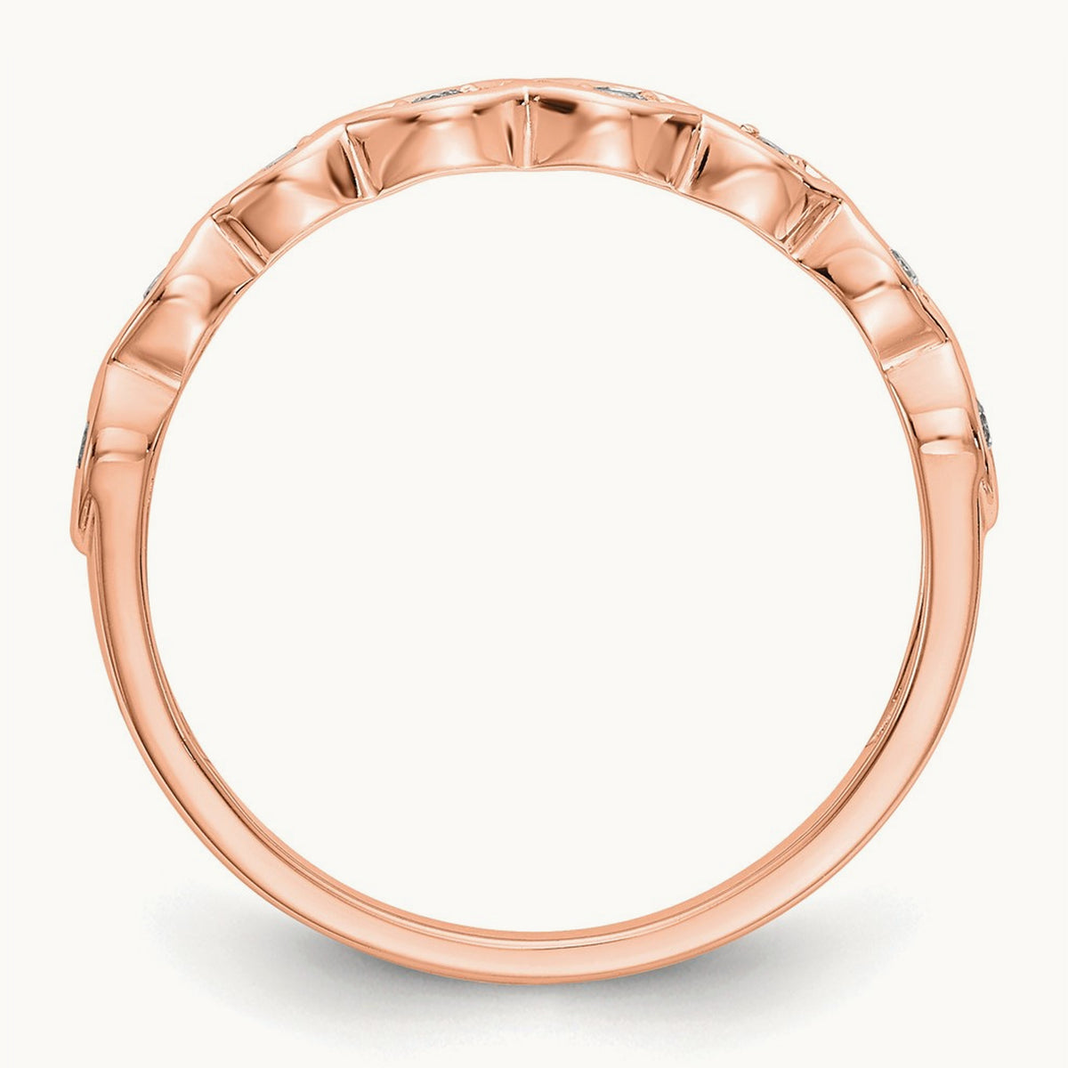 Diamond Band — 14K Rose Gold, 7