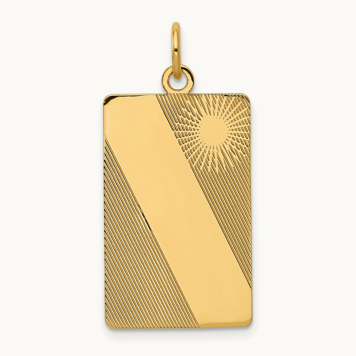 Patterned .013 Gauge Engravable Dog Tag Disc Charm — 30mm
