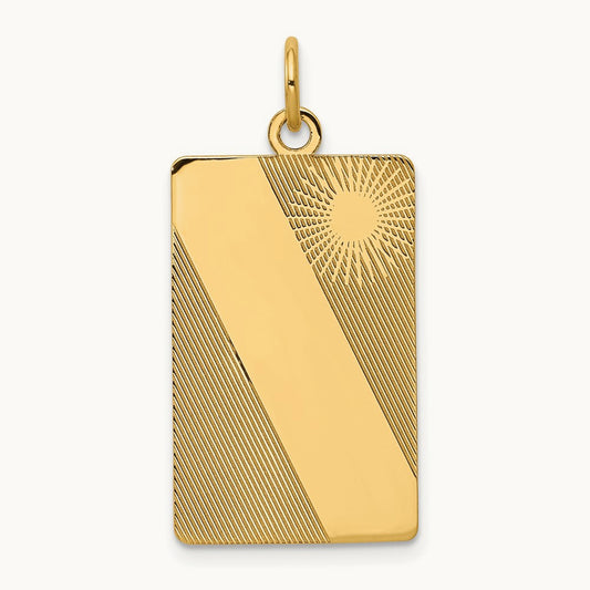 Patterned .013 Gauge Engravable Dog Tag Disc Charm — 30mm