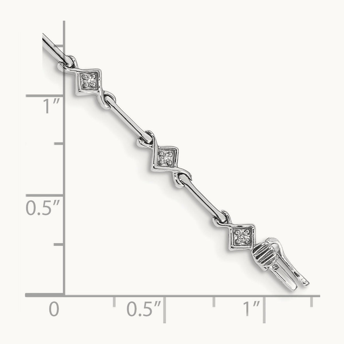 Diamond 7.5in Link Bracelet — photo set