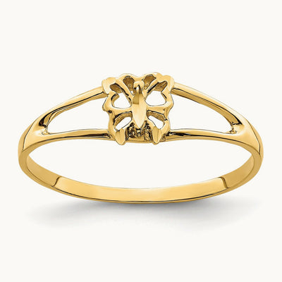Mini Butterfly Ring, 14K