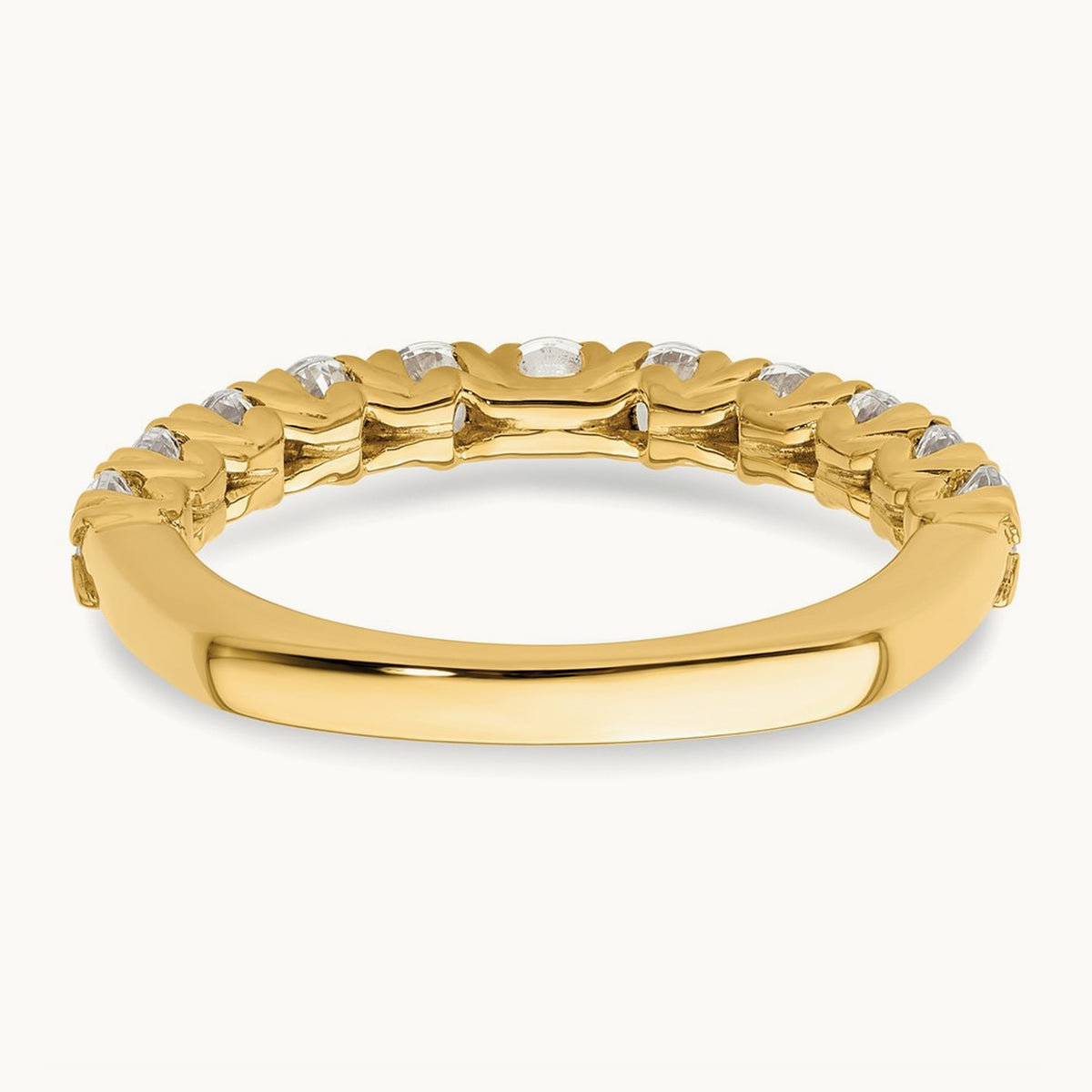 U-Prong Wedding Band — 14K Yellow Gold, 7