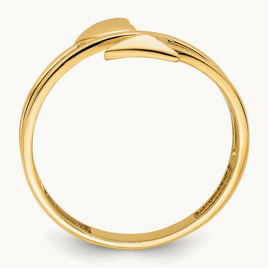Heart and Arrow Ring, 14K
