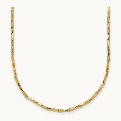 Polished Fancy Link 17in Necklace, 14K