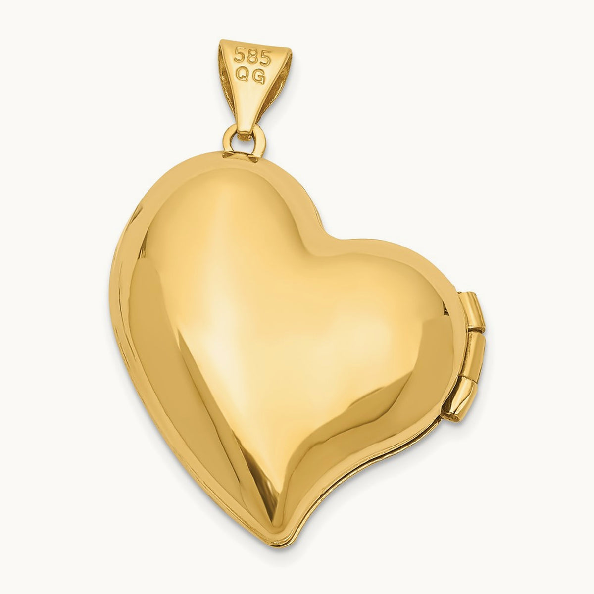 Fancy Heart Locket, 14K