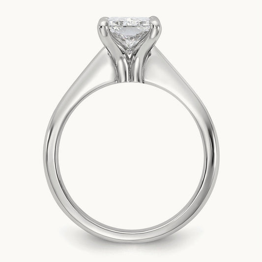 Radiant 8X Ring, 2.00 ct tw Lab-Grown Diamond — 14K White Gold