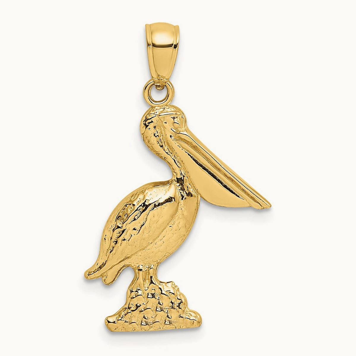 3-D Pelican Standing Charm — 28mm