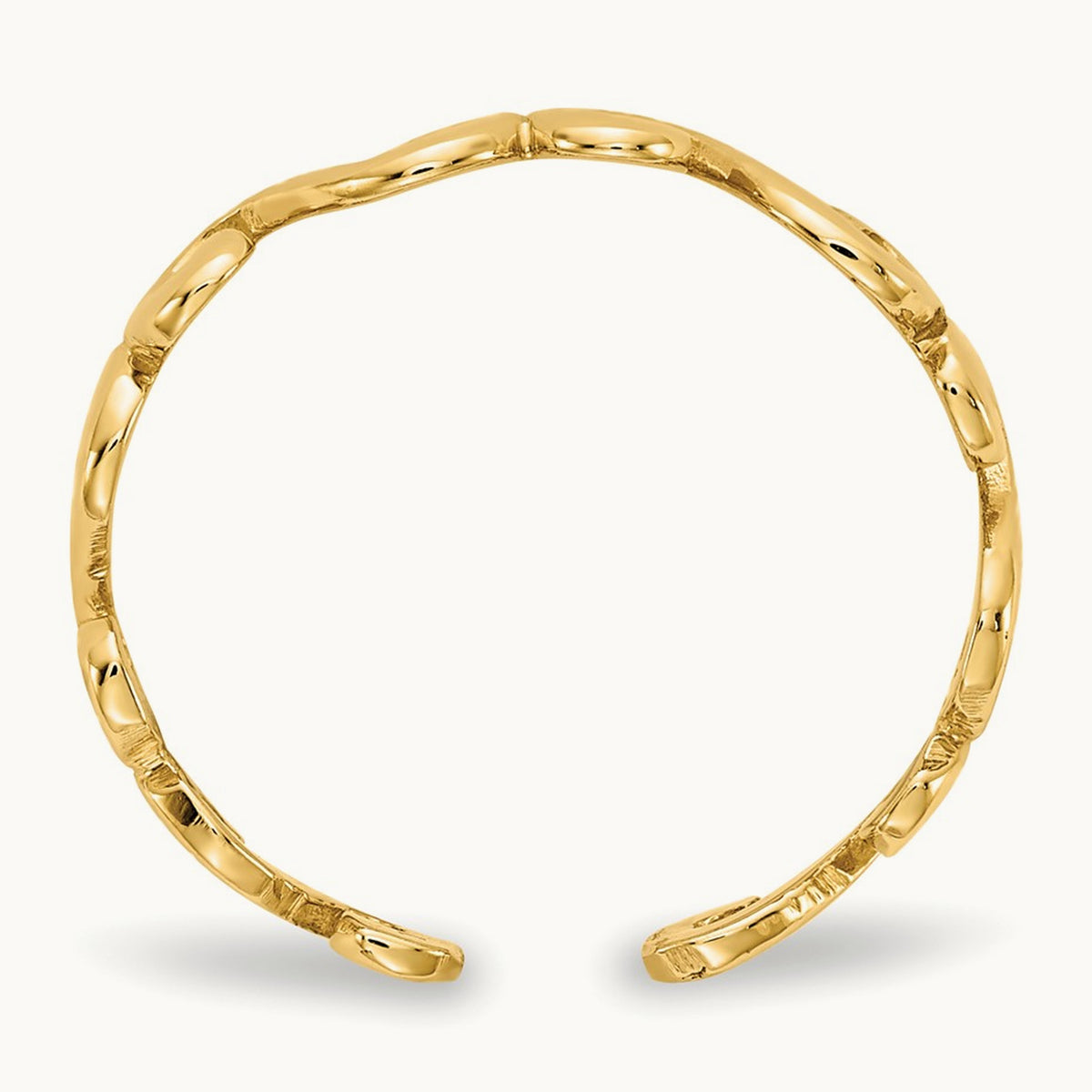 Swirl Toe Ring, 14K