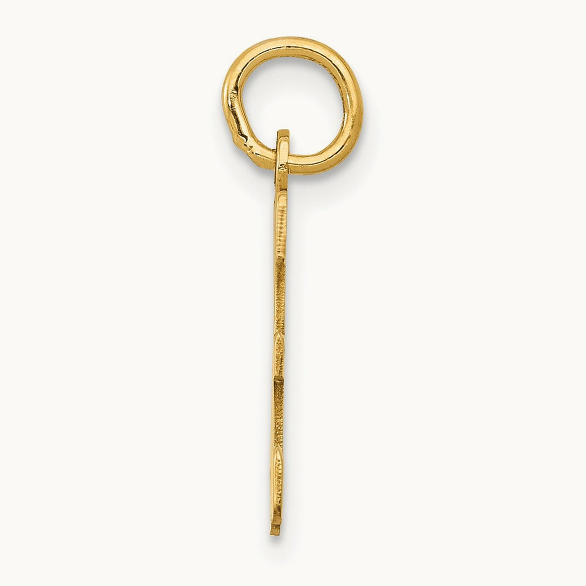 Small Elongated Number 36 Charm, 14K