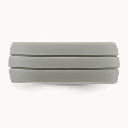 Silicone Light Gray 8.50mm Grooved Band