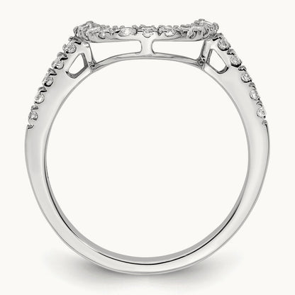 Diamond Wedding Band, 14K White Gold