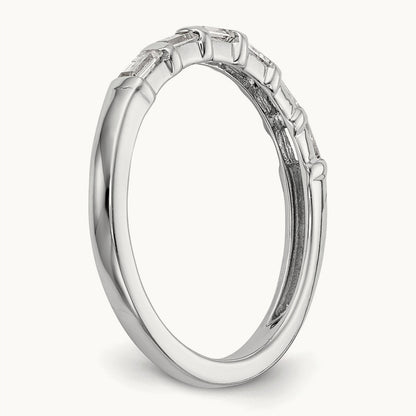 Diamond Wedding Band, 14K White Gold
