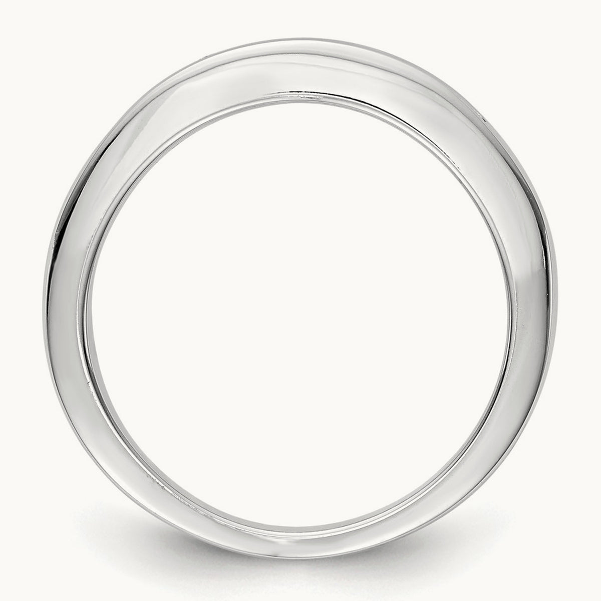 7-Stone Diamond Channel Band, 14K White Gold