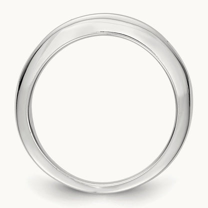 7-Stone Diamond Channel Band, 14K White Gold