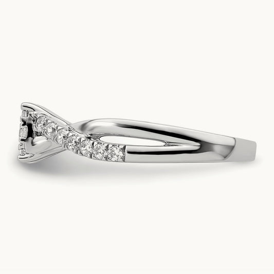 Cluster Engagement Ring, 0.50 ct tw Lab-Grown Diamond