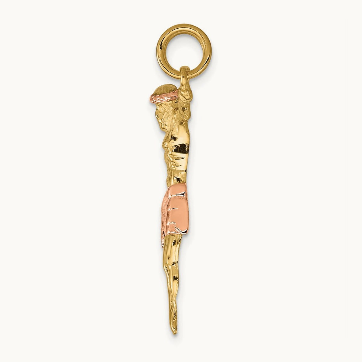 Corpus Pendant, 14K Two-tone Rose